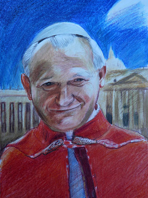 Portret Karola Wojtyły